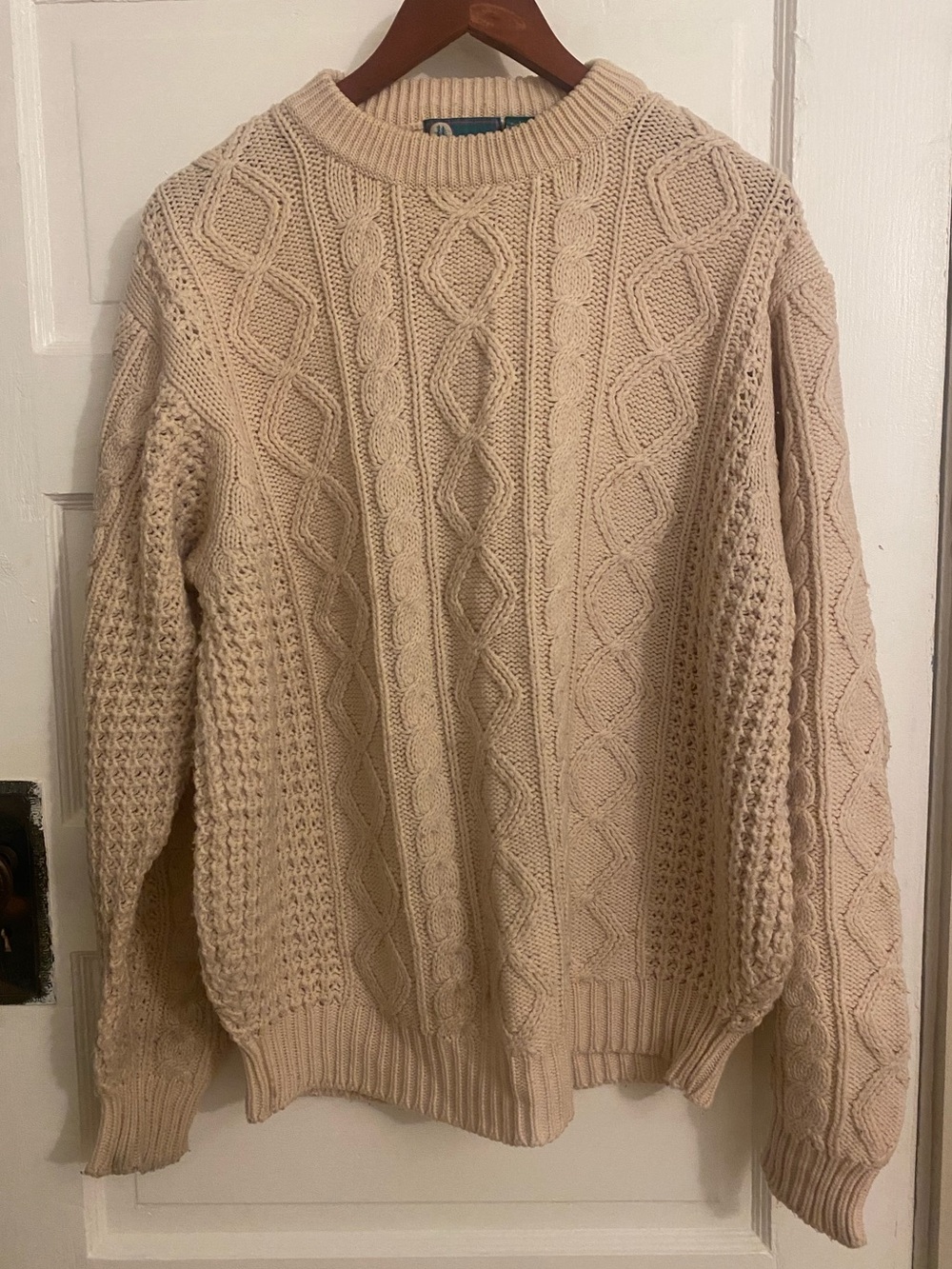 Vintage Cable-knit Fisherman Sweater